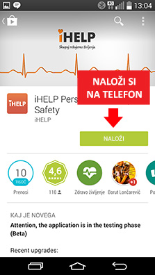 Herunterlanden der Anwendung - Klicken Sie auf Herunterladen-Icon 