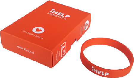 iHELP zapestnica, ki nudi reevalcem dostop do zdravstvene kartoteke od ponesrečenca